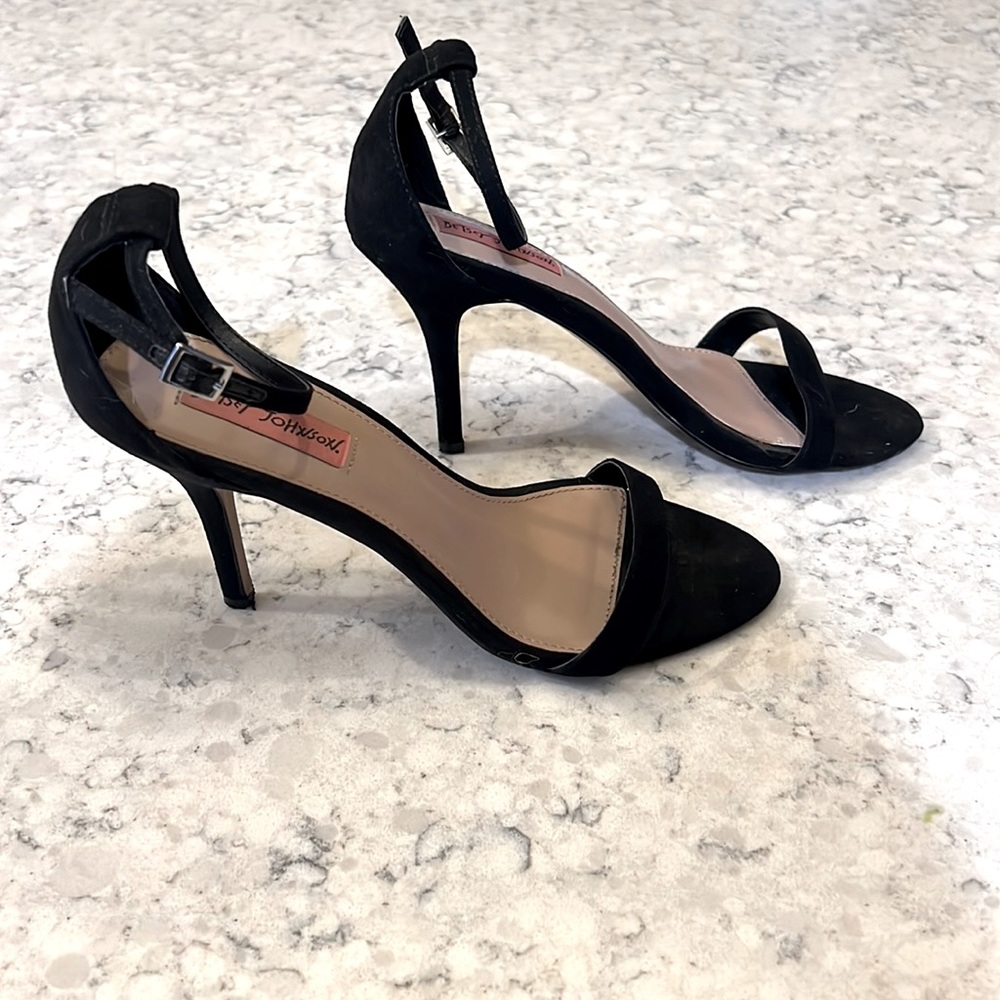 Betsey Johnson Black Strappy Heel